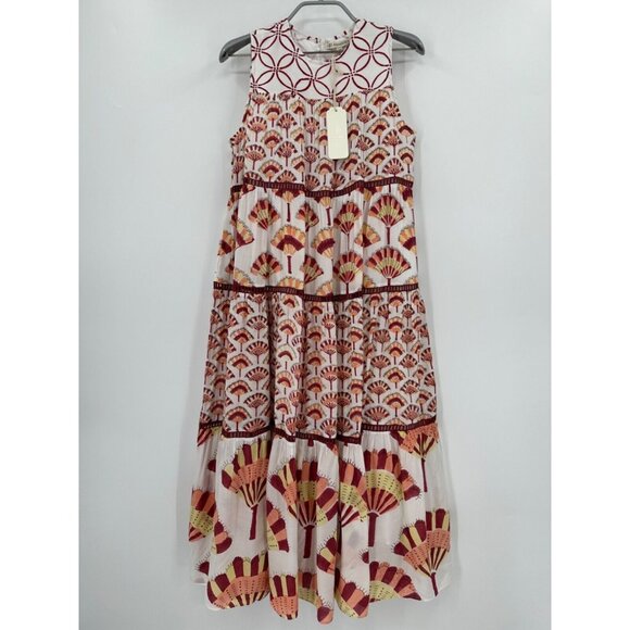 Ash and Eden Aba Tiered Sleeveless Midi Dress size XS NWT Tuckernuck - Picture 2 of 11